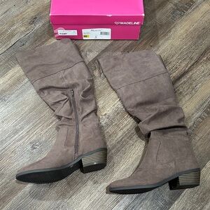 New Madeline Tall Story Dark Earth over the knee boots 9